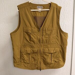 Duluth Trading Co Men's XL Utility Fishing Tactical Vest With Mesh Back Green